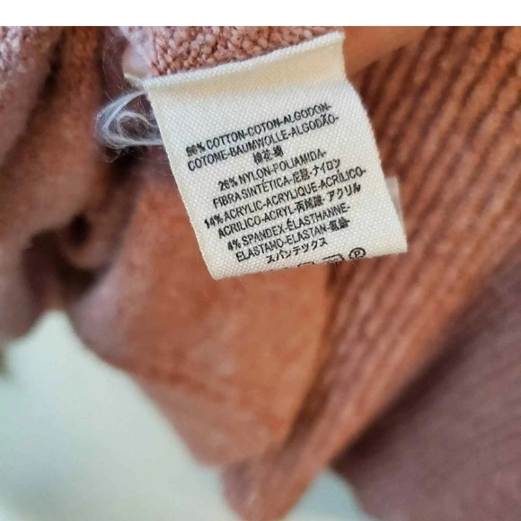 Free People Pink Zip Knit Cozy Pullover Sweater - Picture 4 of 4